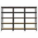 3x MSR Garage Shelving - 1800mm High - Up to 300kg - Black