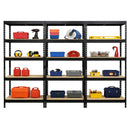 3x MSR Garage Shelving - 1800mm High - Up to 300kg - Black