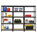 3x MSR Industrial Shelving - 1800mm High - Up to 300kg - Black