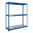 1x SX400 Industrial Shelving - 1677mm High - 400kg - Steel - Blue