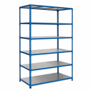 1x SX200 Industrial Shelving - 2440mm High - 200kg - Steel - Blue