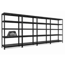4x MSR Metal Shelving - 1800mm High - Up to 150kg - Mesh Decks - Black