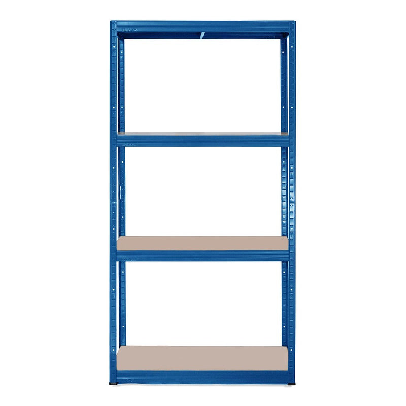 4x VRS Heavy Duty Shelving - 1600mm High - 200/280kg - Blue