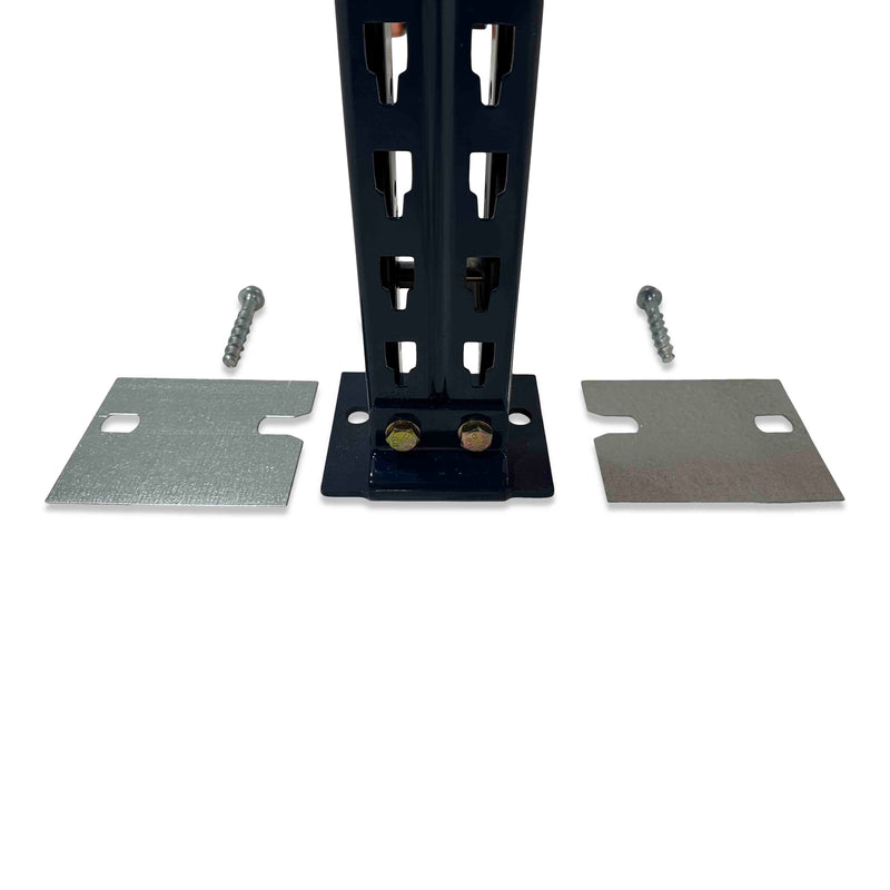 3x Pallet Racking Bays 1100mm deep - Holds Euro pallets (800w x 1200d mm) - Blue & Orange