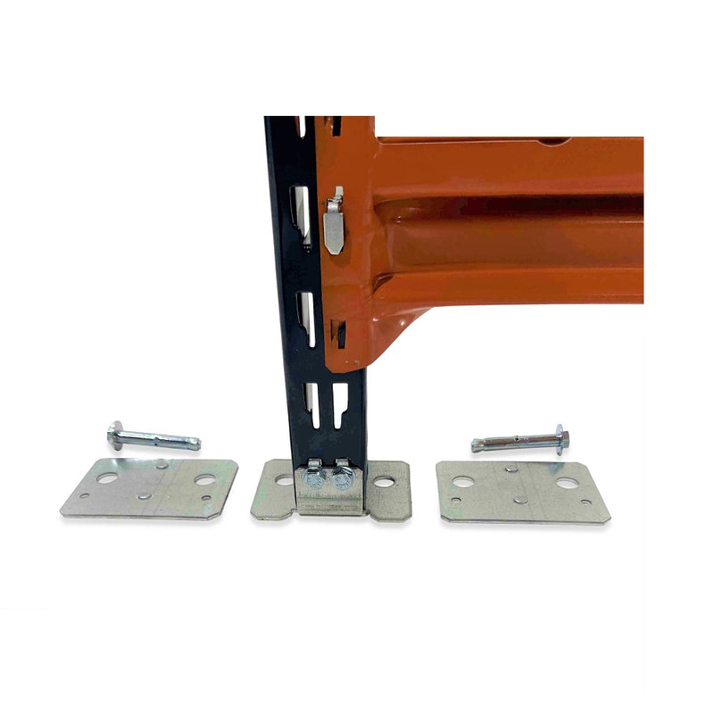 1x Mecalux Heavy Duty Longspan Shelving Extension Kit - 3000mm High - Blue & Orange