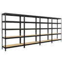 4x MSR Heavy Duty Shelving - 1800mm High - Up to 300kg - Black