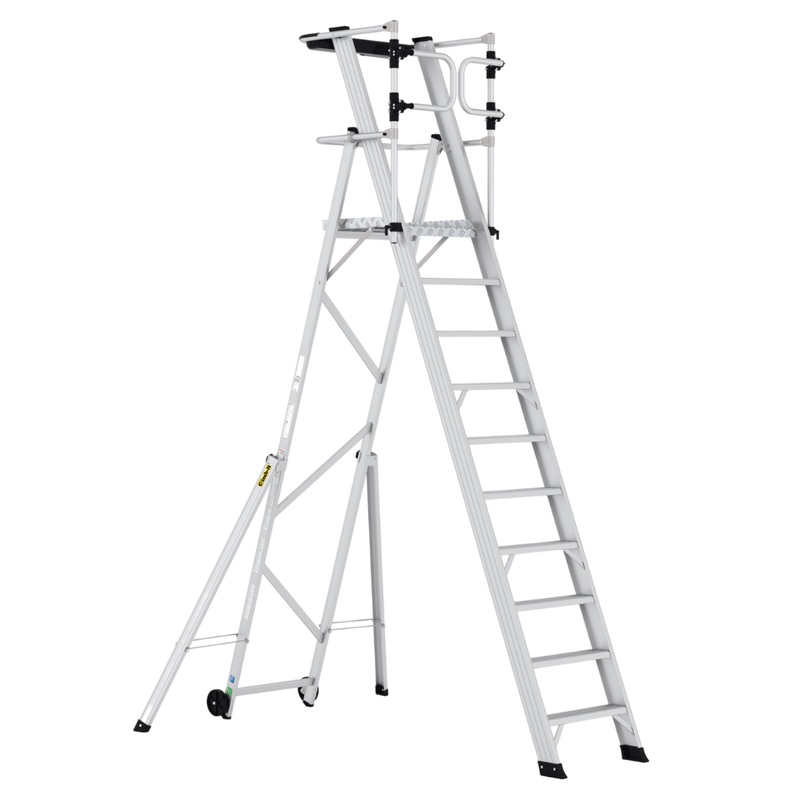Climb-It Large Platform Folding Steps with Safety Gates