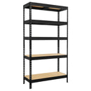 1x MSR Shelving Unit - 1800mm High - Black with 8x 60L Wham Plastic Storage Boxes