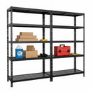 2x MSR Metal Shelving - 1800mm High - Up to 150kg - Mesh Decks - Black