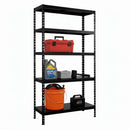 1x MSR Metal Shelving - 1800mm High - Up to 150kg - Steel Decks - Black