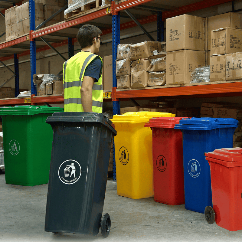 GPC Wheeled Bin - Red