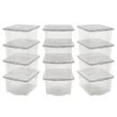 4x MSR Shelving Unit - 1800mm High - Black with 12x 60L Wham Plastic Storage Boxes