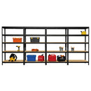 4x MSR Heavy Duty Shelving - 1800mm High - Up to 300kg - Black