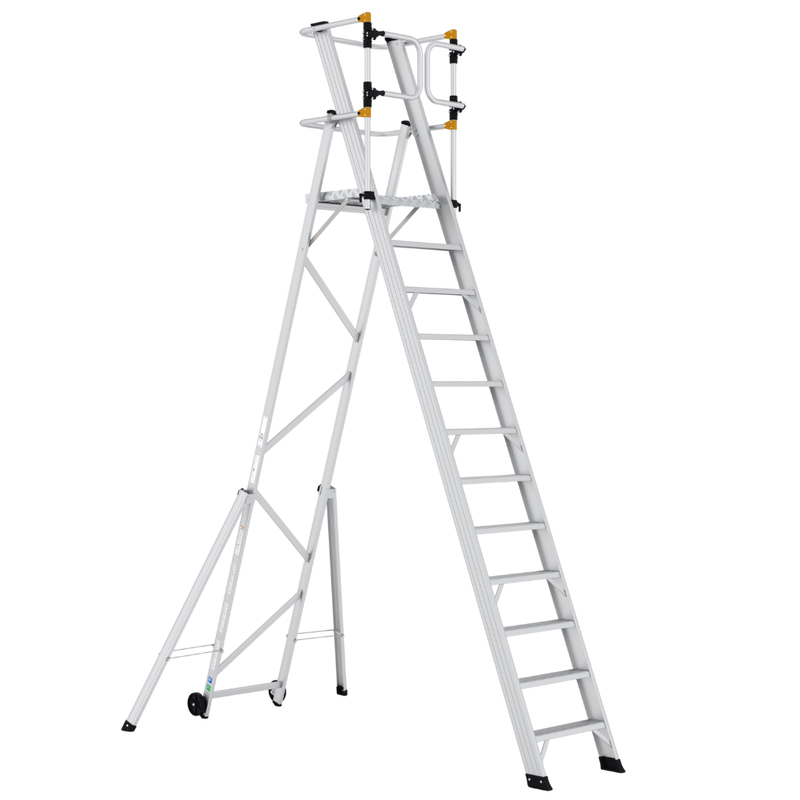 Climb-It Large Platform Folding Steps with Safety Gates