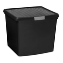 Wham DIY Plastic Storage Boxes - Black - 3 Sizes