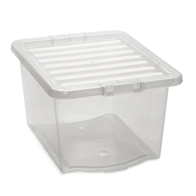 3x VRS Shelving Unit - 1800mm High - Blue with 8x 60L Wham Plastic Storage Boxes
