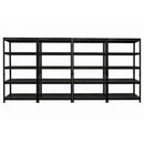 4x MSR Metal Shelving - 1800mm High - Up to 150kg - Steel Decks - Black