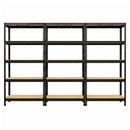 3x MSR Shelving Units - 1800mm High - Black with 8x 33.5L Really Useful Boxes