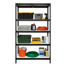 1x MSR Heavy Duty Shelving - 1800mm High - Up to 250kg - White Coated MDF Decks - Black