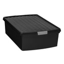 1x HRX Heavy Duty Shelving - 1770mm High - Grey with DIY Plastic Storage Boxes