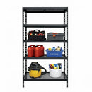 1x MSR Metal Shelving - 1800mm High - Up to 150kg - Mesh Decks - Black