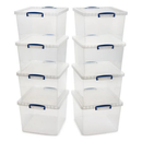 1x MSR Shelving Unit - 1800mm High - Black with 8x 33.5L Really Useful Boxes