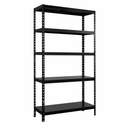 1x MSR Metal Shelving - 1800mm High - Up to 150kg - Steel Decks - Black