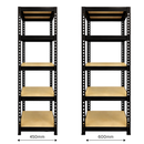 2x MSR Garage Shelving - 1800mm High - Up to 300kg - Black
