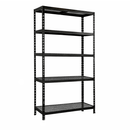 1x MSR Metal Shelving - 1800mm High - Up to 150kg - Mesh Decks - Black