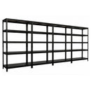 4x MSR Metal Shelving - 1800mm High - Up to 150kg - Steel Decks - Black