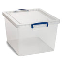 1x MSR Shelving Unit - 1800mm High - Black with 12x 33.5L Really Useful Boxes