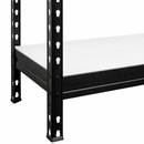 3x MSR Heavy Duty Shelving - 1800mm High - Up to 250kg - Light Larch Coated MDF Decks - Black