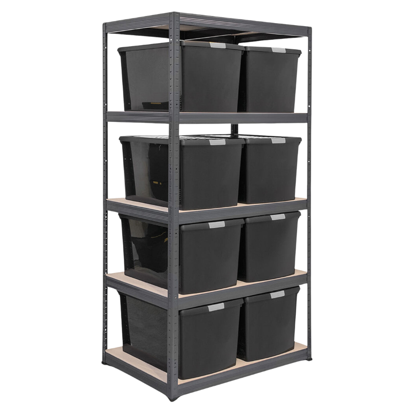 1x Storalex VRS Shelving Unit - 1800mm High - Grey with Wham DIY ...