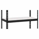 3x MSR Garage Shelving - 1800mm High - Up to 250kg - Light Larch Coated MDF Decks - Black