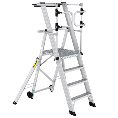 Climb-It Large Platform Folding Steps with Safety Gates