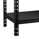 1x MSR Metal Shelving - 1800mm High - Up to 150kg - Steel Decks - Black