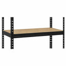 3x MSR Garage Shelving - 1800mm High - Up to 250kg - Elm Coated MDF Decks - Black