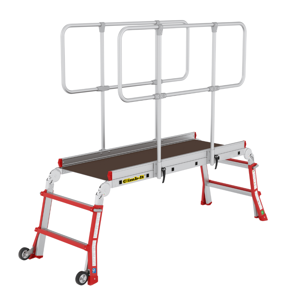 Fenz Ladder Platform Climb-It Warehouse Telescopic Work Platform - Tufferman