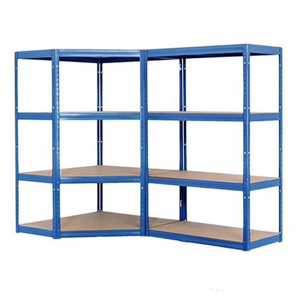 2x Storalex VRS Corner Shelving 1600mm High 200/280kg Blue - Tufferman