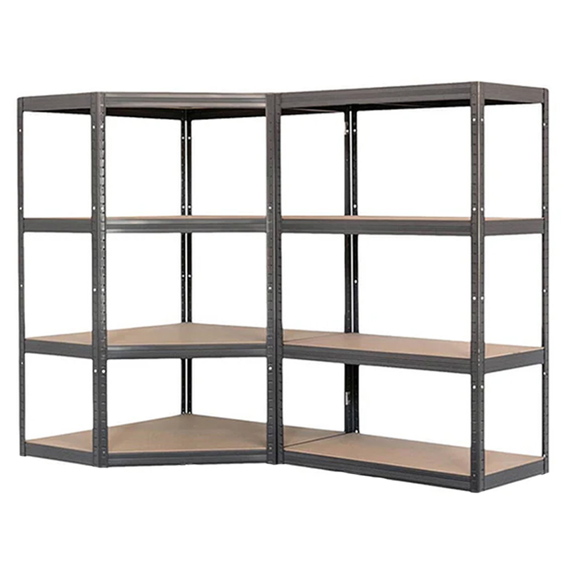2x VRS Corner Shelving - 1600mm High - 200/280kg - Grey