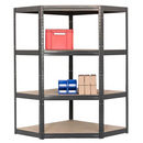 2x VRS Corner Shelving - 1600mm High - 200/280kg - Grey