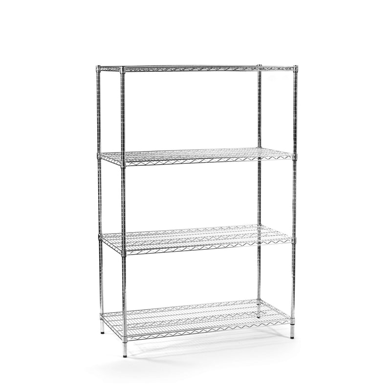 3x Eclipse Chrome Wire Shelving - 2130mm High - 300kg
