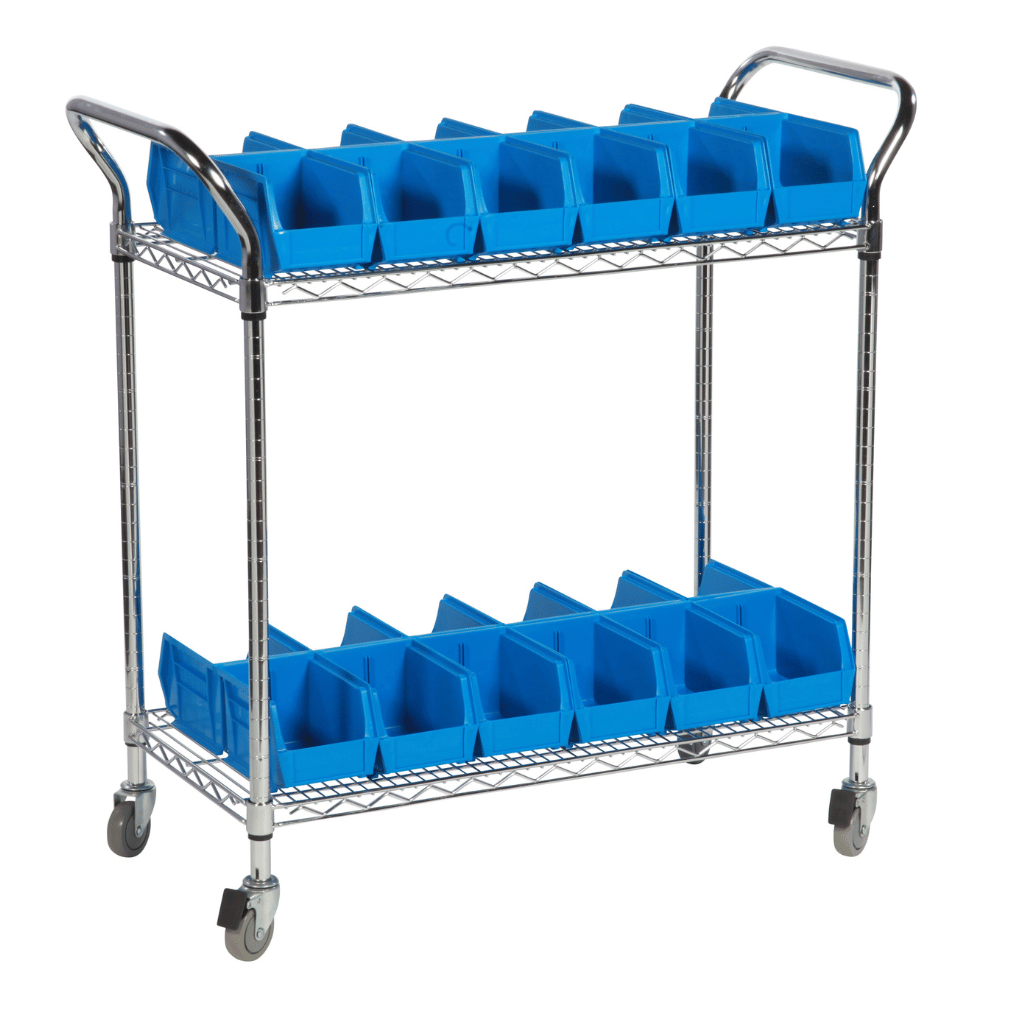 Tufferman Eclipse Chrome General Purpose Trolley - 2 Levels - Tufferman