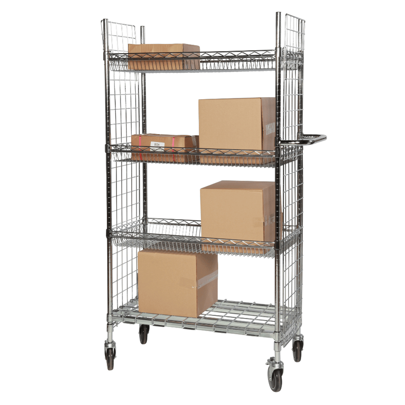 Eclipse Wire Picking Cart With Basket Shelves - 4 Levels