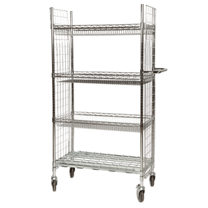 Eclipse Wire Picking Cart With Basket Shelves - 4 Levels