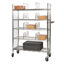 Eclipse Wire Picking Cart With Dividers - 5 Levels