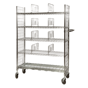Eclipse Wire Picking Cart With Dividers - 5 Levels