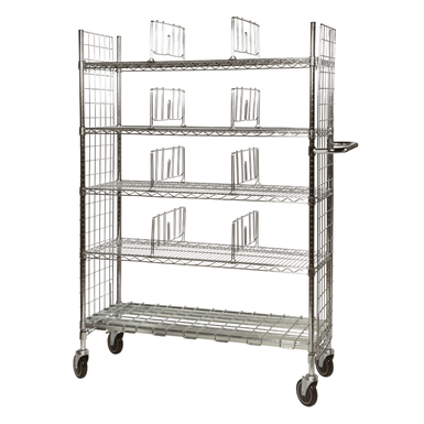 Eclipse Wire Picking Cart With Dividers - 5 Levels