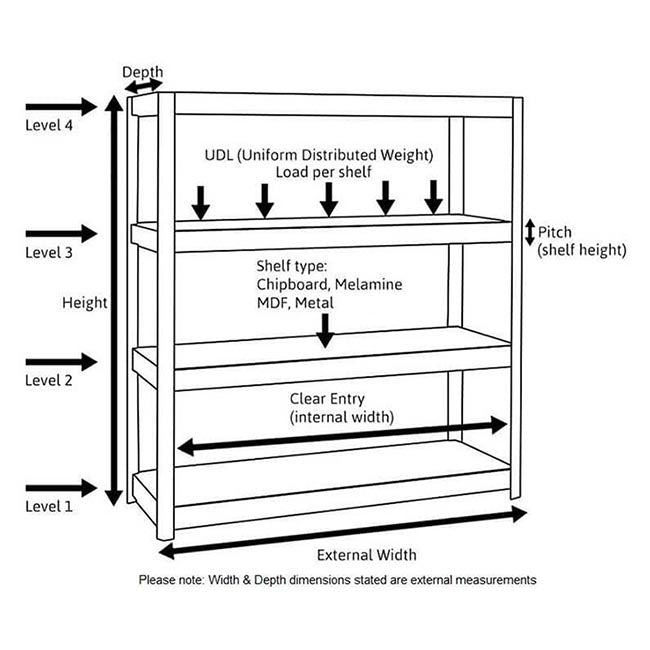 1x CRW Heavy Duty Shelving - 1800mm High - Grey with 8x 37L Wham DIY Plastic Storage Boxes