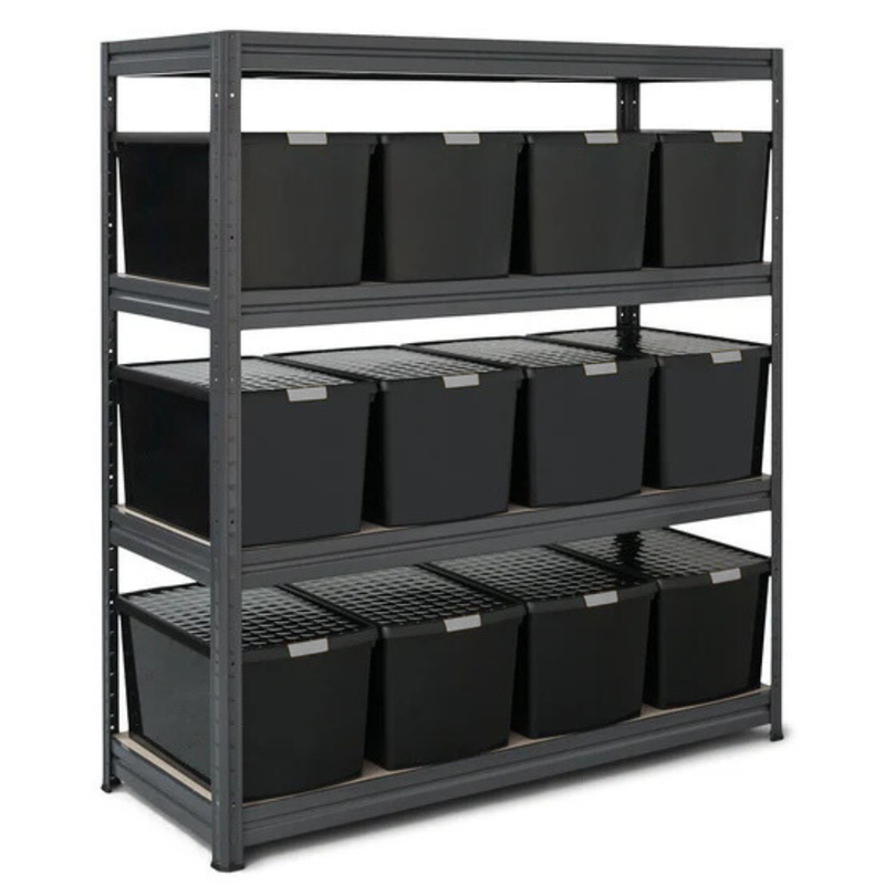 1x Storalex HRX Heavy Duty Shelving 1770mm High Grey with DIY